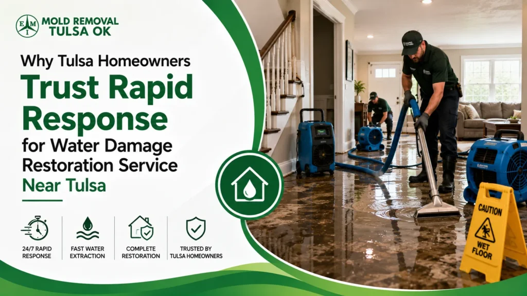 Why Tulsa Homeowners Trust Rapid Response for Water Damage Restoration Service Near Tulsa