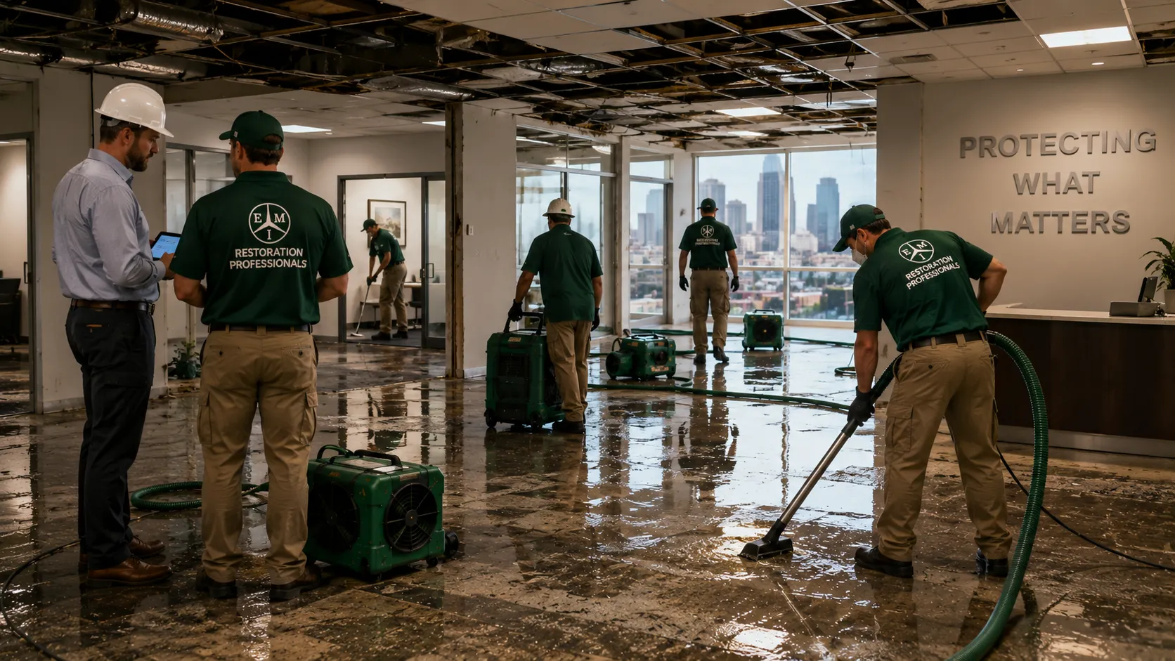 commercial water damage restoration